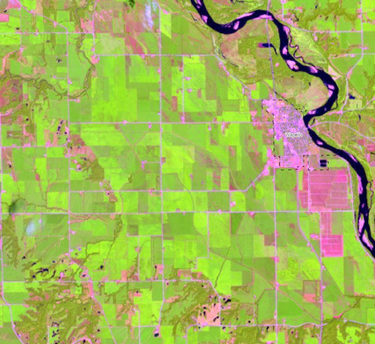 Iowa Geomorphic Mapserver Celebrating Zero Emissions Day with Landsat - A Solar Farm in Wapello ...