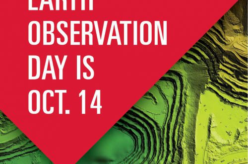 This says "Earth Observation Day is Oct. 14"